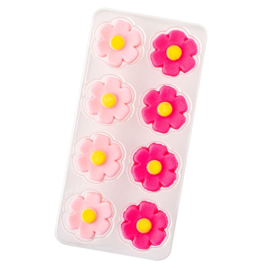 Sweet Tooth Fairy&#xAE; Pink &#x26; Yellow Flower Icing Decorations
